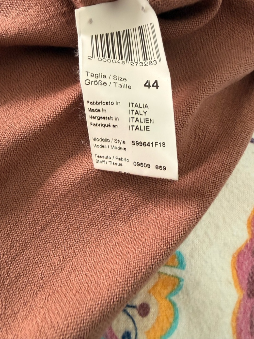 Peserico Dusty Rose Knit Fabric - Picture 7 of 10
